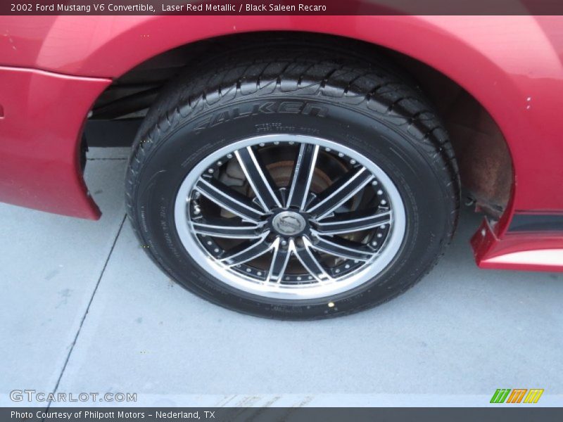 Laser Red Metallic / Black Saleen Recaro 2002 Ford Mustang V6 Convertible