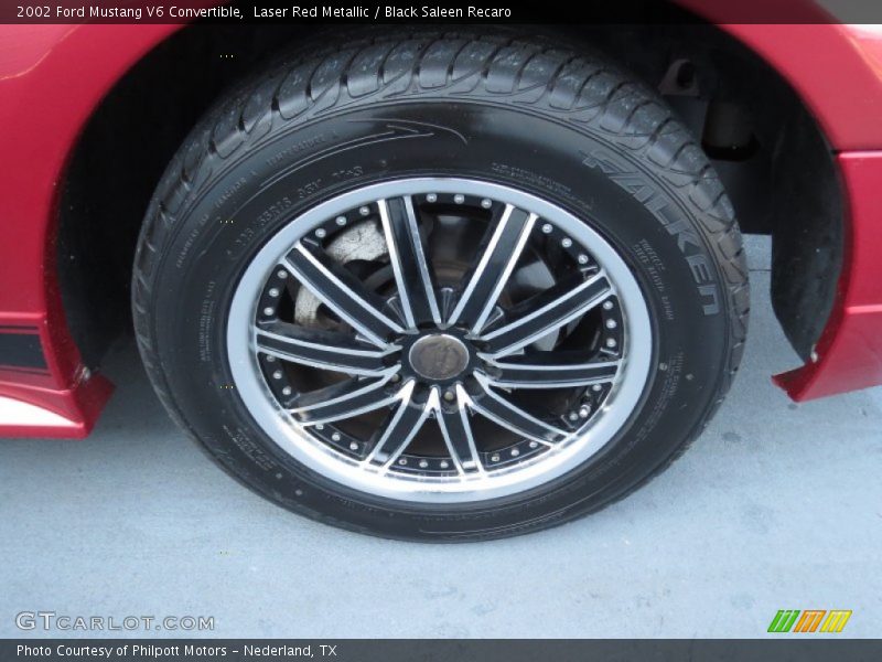 Laser Red Metallic / Black Saleen Recaro 2002 Ford Mustang V6 Convertible