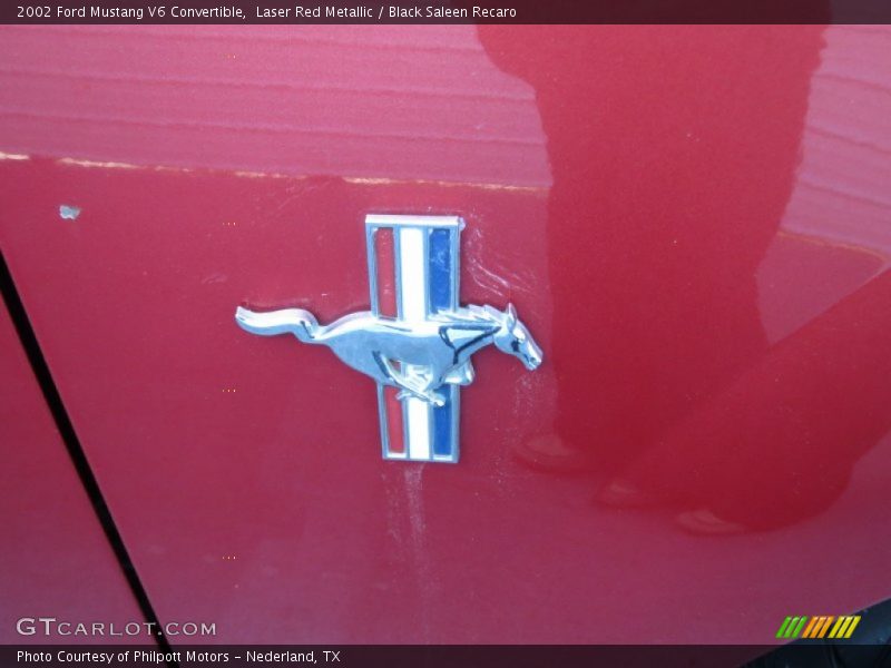 Laser Red Metallic / Black Saleen Recaro 2002 Ford Mustang V6 Convertible