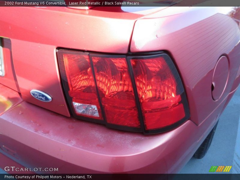Laser Red Metallic / Black Saleen Recaro 2002 Ford Mustang V6 Convertible
