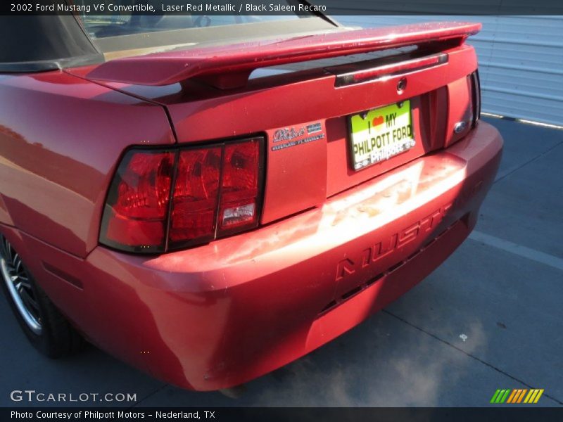 Laser Red Metallic / Black Saleen Recaro 2002 Ford Mustang V6 Convertible