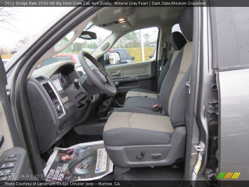 Mineral Gray Pearl / Dark Slate/Medium Graystone 2012 Dodge Ram 3500 HD Big Horn Crew Cab 4x4 Dually