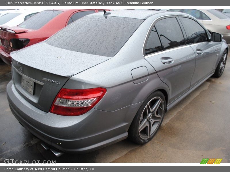 Palladium Silver Metallic / Black AMG Premium Leather 2009 Mercedes-Benz C 63 AMG