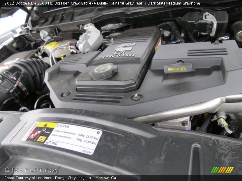 Mineral Gray Pearl / Dark Slate/Medium Graystone 2012 Dodge Ram 3500 HD Big Horn Crew Cab 4x4 Dually