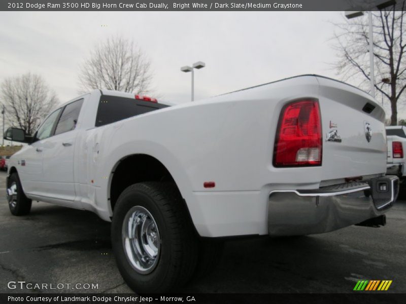 Bright White / Dark Slate/Medium Graystone 2012 Dodge Ram 3500 HD Big Horn Crew Cab Dually