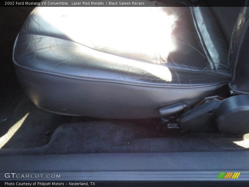 Laser Red Metallic / Black Saleen Recaro 2002 Ford Mustang V6 Convertible