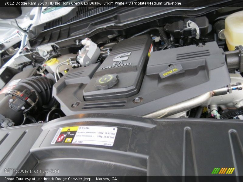 Bright White / Dark Slate/Medium Graystone 2012 Dodge Ram 3500 HD Big Horn Crew Cab Dually