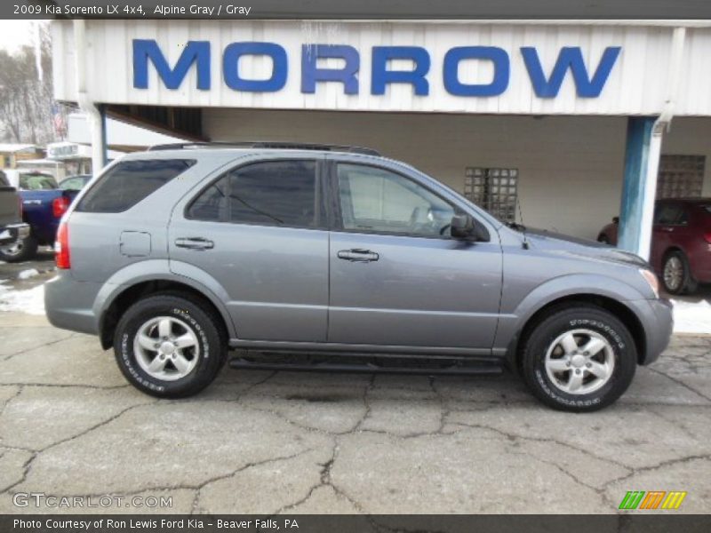 Alpine Gray / Gray 2009 Kia Sorento LX 4x4