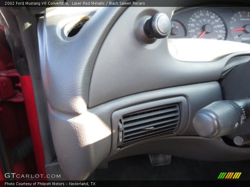 Laser Red Metallic / Black Saleen Recaro 2002 Ford Mustang V6 Convertible