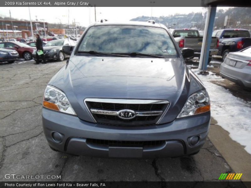 Alpine Gray / Gray 2009 Kia Sorento LX 4x4