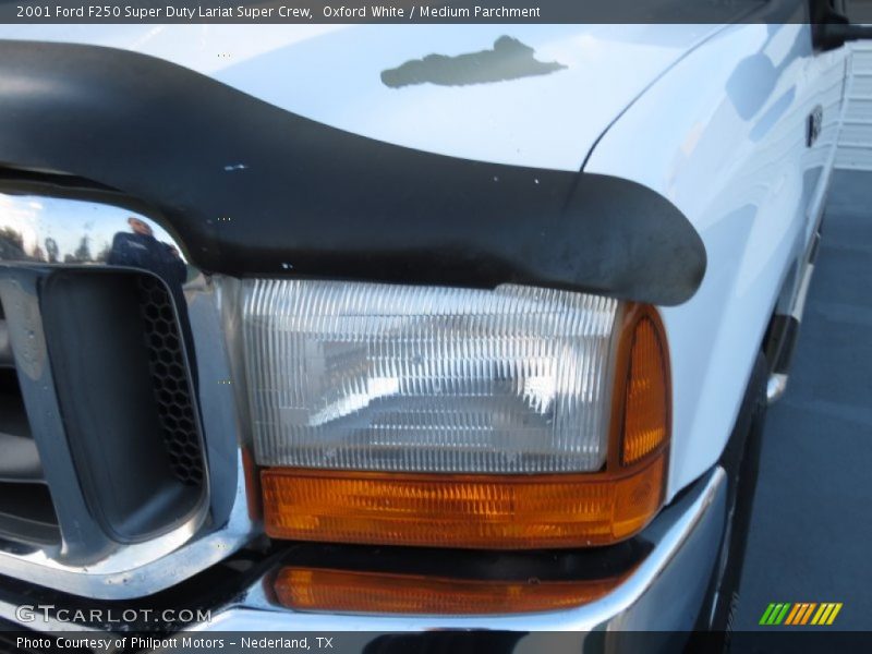 Oxford White / Medium Parchment 2001 Ford F250 Super Duty Lariat Super Crew