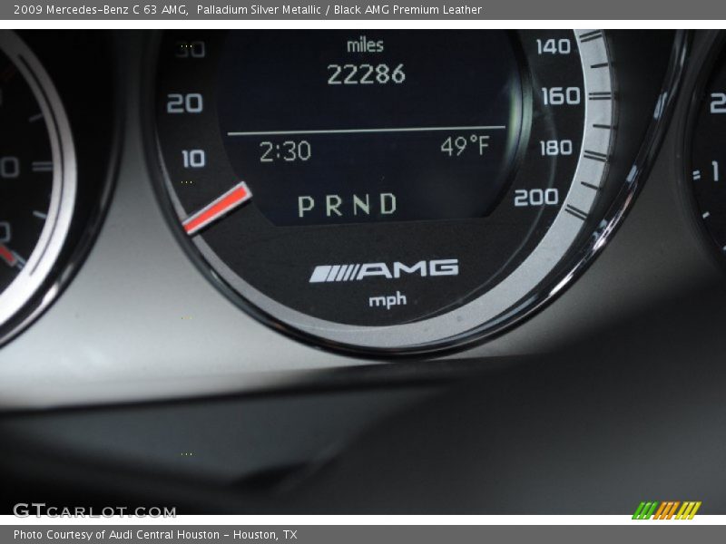 Palladium Silver Metallic / Black AMG Premium Leather 2009 Mercedes-Benz C 63 AMG