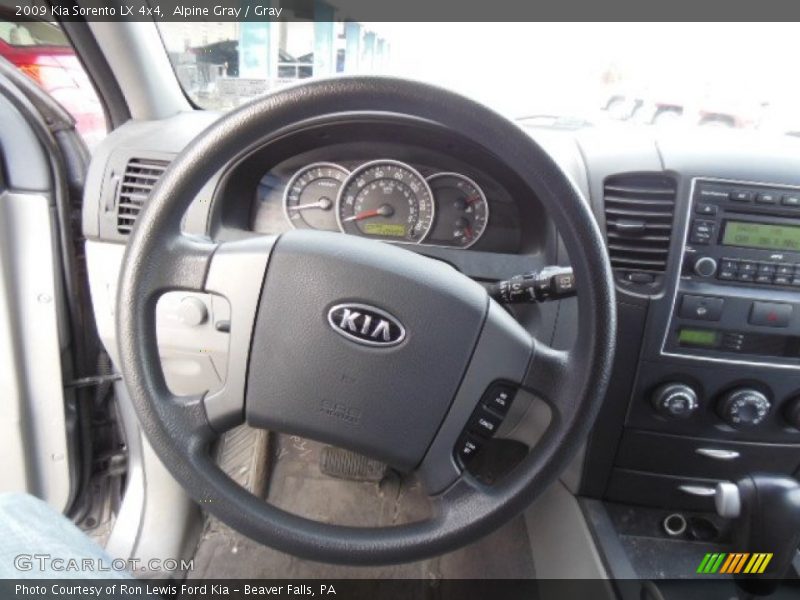 Alpine Gray / Gray 2009 Kia Sorento LX 4x4