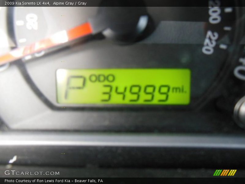 Alpine Gray / Gray 2009 Kia Sorento LX 4x4