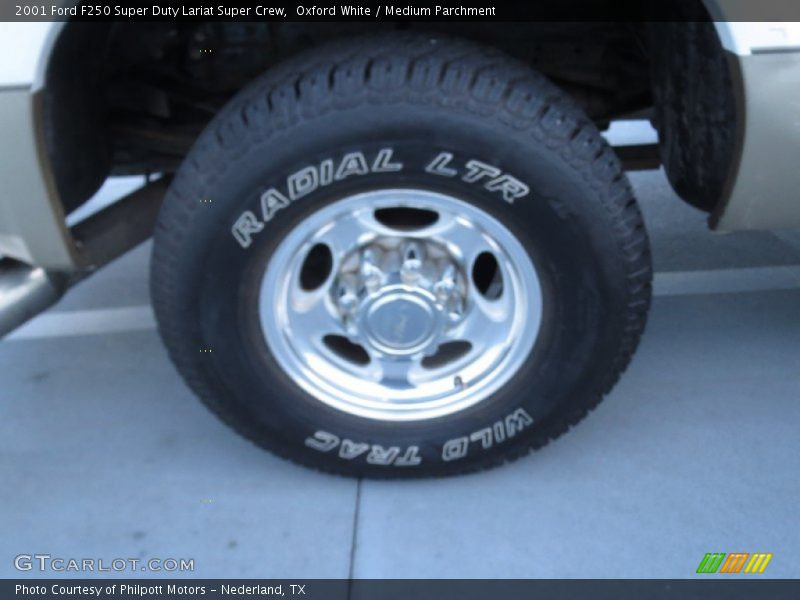 Oxford White / Medium Parchment 2001 Ford F250 Super Duty Lariat Super Crew