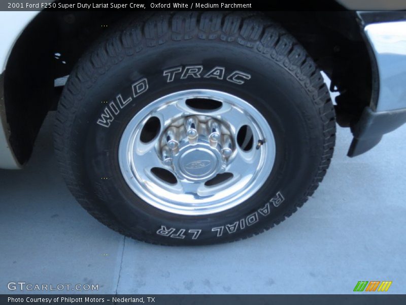 Oxford White / Medium Parchment 2001 Ford F250 Super Duty Lariat Super Crew