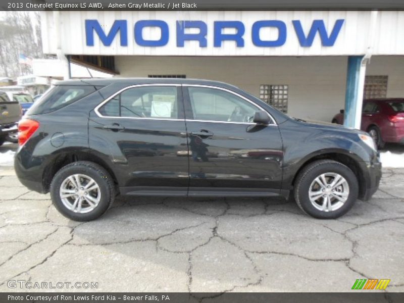 Ashen Gray Metallic / Jet Black 2013 Chevrolet Equinox LS AWD