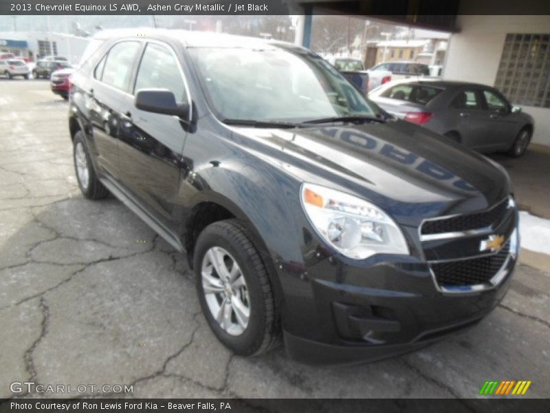 Ashen Gray Metallic / Jet Black 2013 Chevrolet Equinox LS AWD