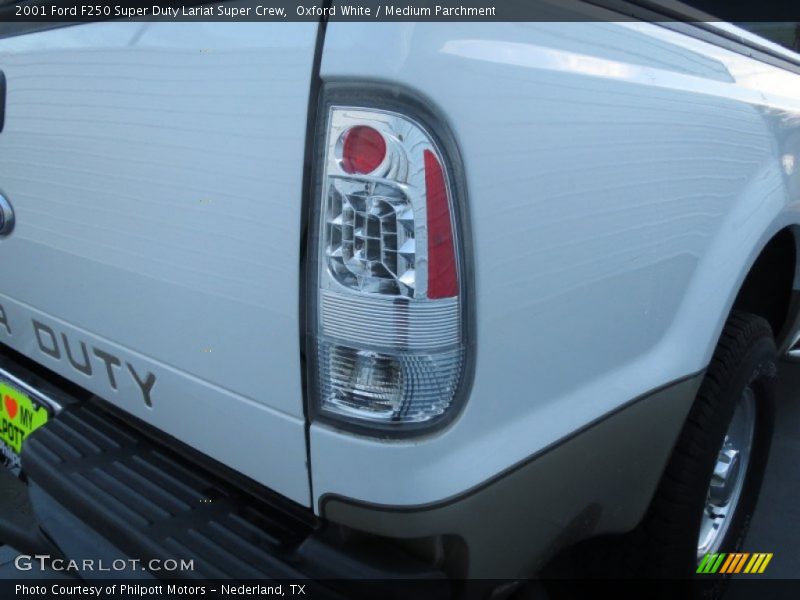 Oxford White / Medium Parchment 2001 Ford F250 Super Duty Lariat Super Crew