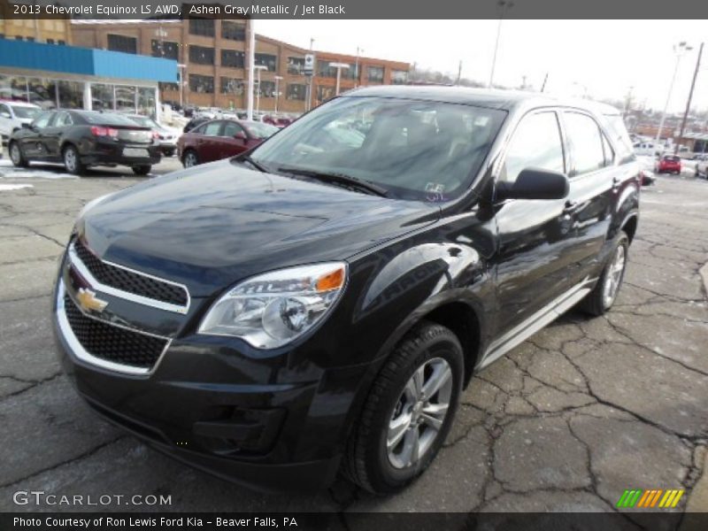 Ashen Gray Metallic / Jet Black 2013 Chevrolet Equinox LS AWD