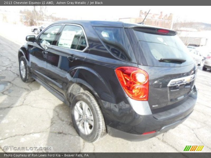 Ashen Gray Metallic / Jet Black 2013 Chevrolet Equinox LS AWD