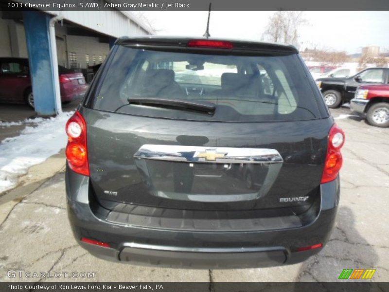 Ashen Gray Metallic / Jet Black 2013 Chevrolet Equinox LS AWD