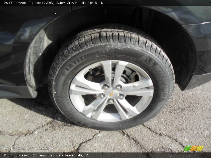 Ashen Gray Metallic / Jet Black 2013 Chevrolet Equinox LS AWD