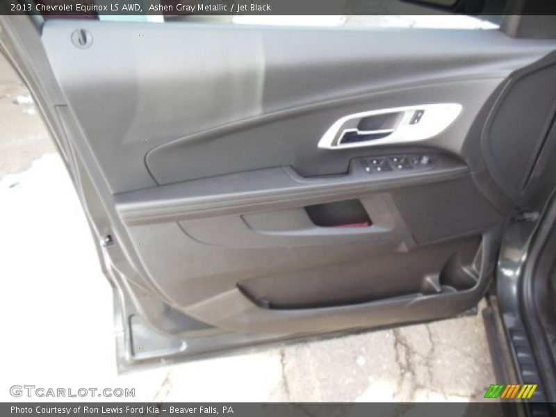 Ashen Gray Metallic / Jet Black 2013 Chevrolet Equinox LS AWD
