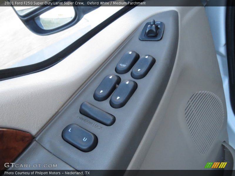 Oxford White / Medium Parchment 2001 Ford F250 Super Duty Lariat Super Crew