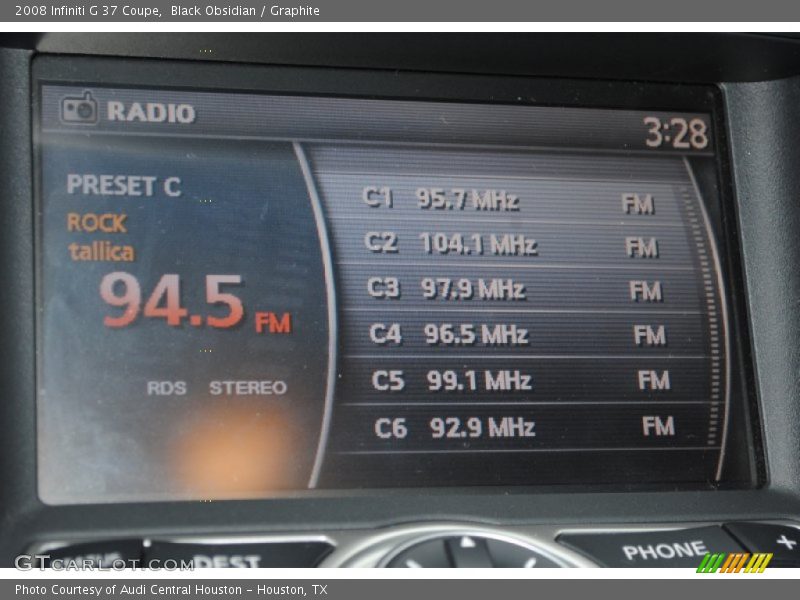 Black Obsidian / Graphite 2008 Infiniti G 37 Coupe