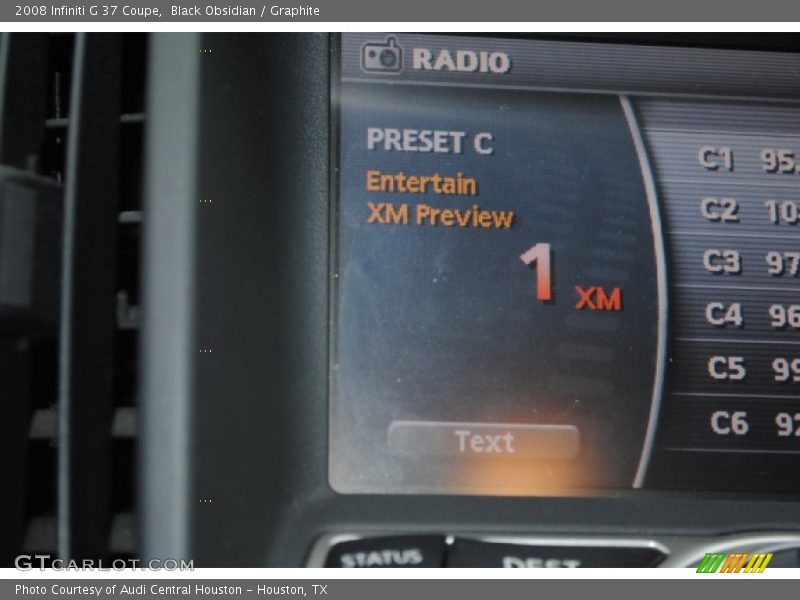 Black Obsidian / Graphite 2008 Infiniti G 37 Coupe