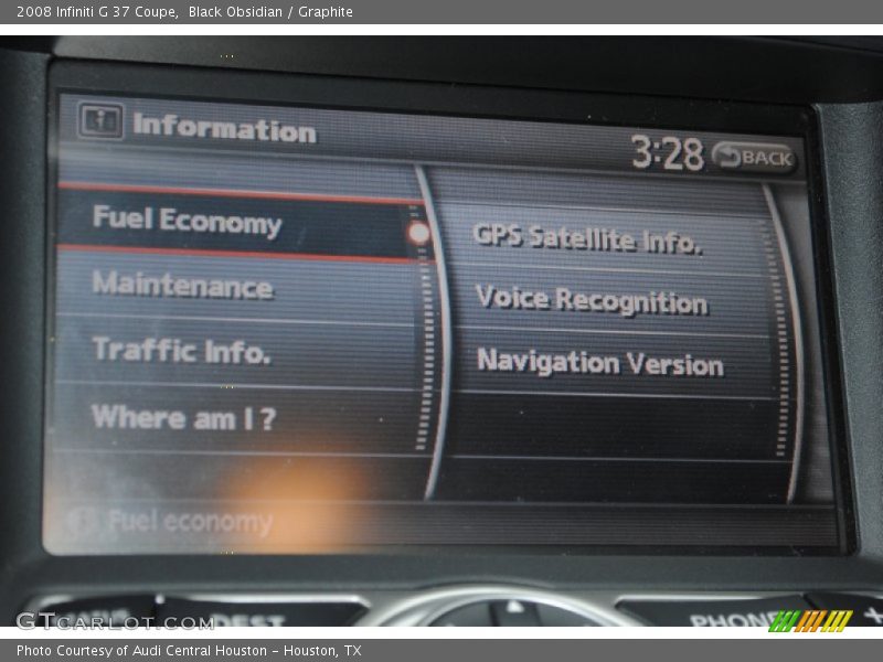 Black Obsidian / Graphite 2008 Infiniti G 37 Coupe