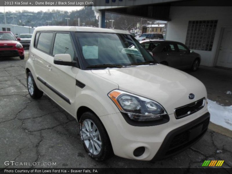 Dune Beige / Black Soul Logo Cloth 2013 Kia Soul +