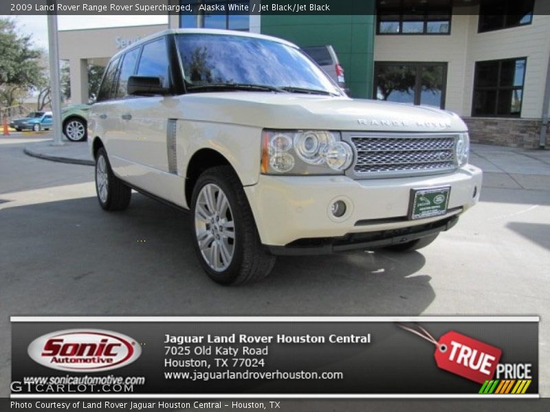 Alaska White / Jet Black/Jet Black 2009 Land Rover Range Rover Supercharged