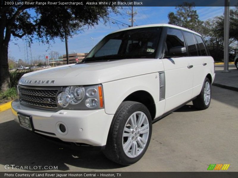 Alaska White / Jet Black/Jet Black 2009 Land Rover Range Rover Supercharged