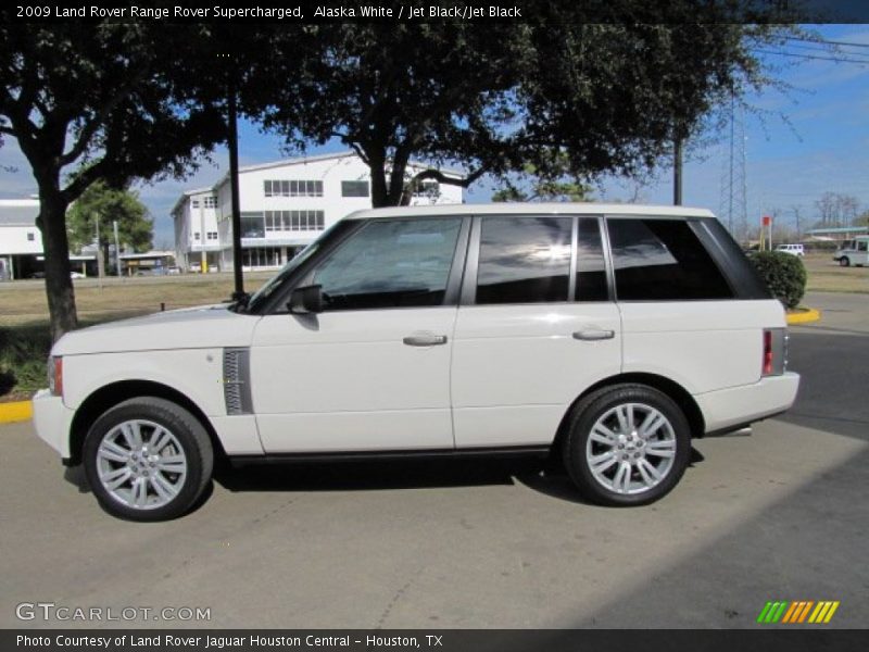 Alaska White / Jet Black/Jet Black 2009 Land Rover Range Rover Supercharged