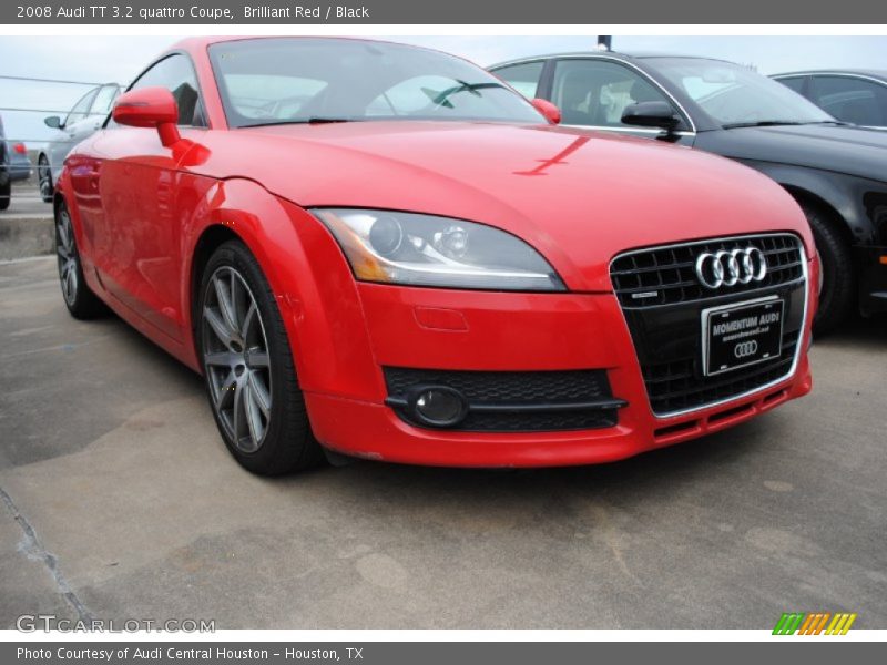 Brilliant Red / Black 2008 Audi TT 3.2 quattro Coupe