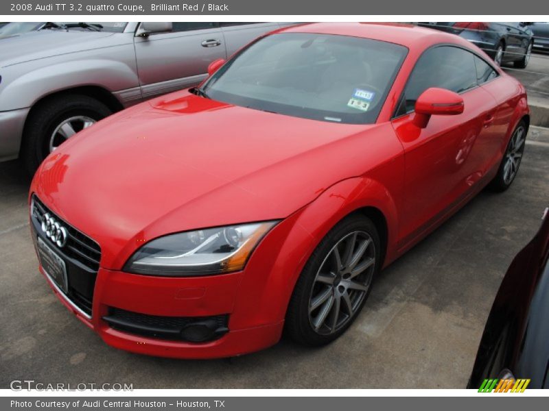 Brilliant Red / Black 2008 Audi TT 3.2 quattro Coupe