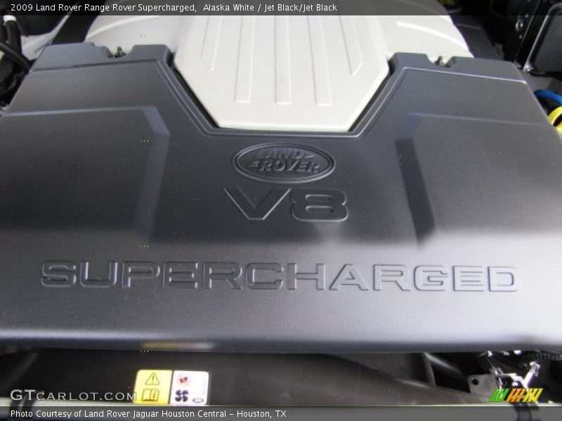 Alaska White / Jet Black/Jet Black 2009 Land Rover Range Rover Supercharged