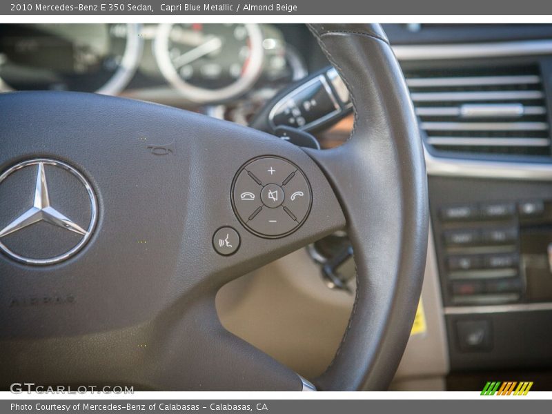 Capri Blue Metallic / Almond Beige 2010 Mercedes-Benz E 350 Sedan