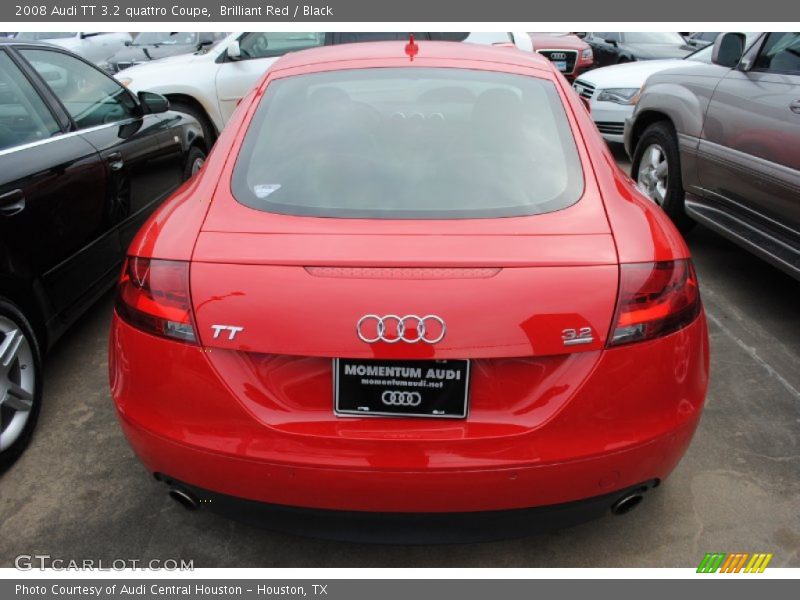 Brilliant Red / Black 2008 Audi TT 3.2 quattro Coupe