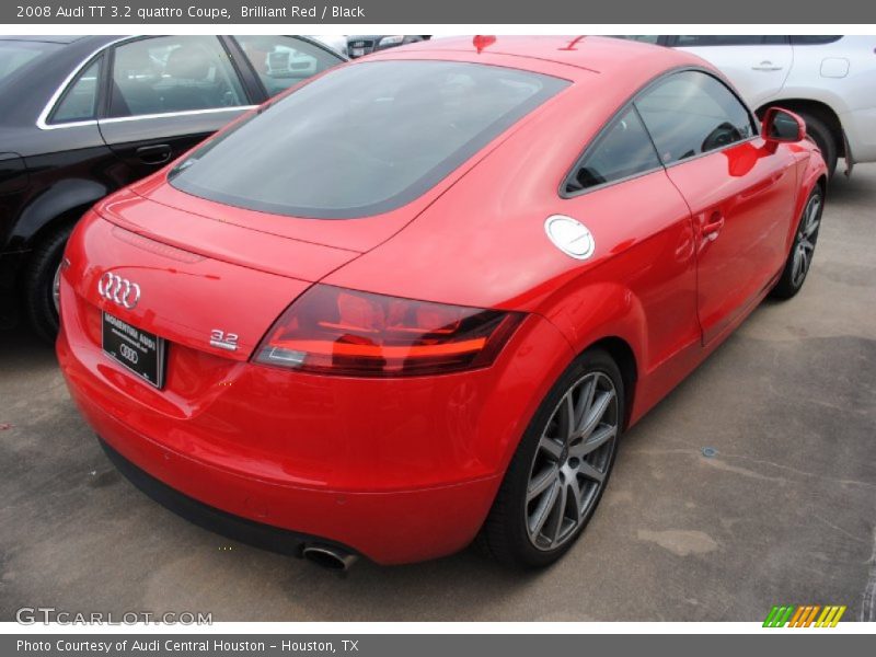 Brilliant Red / Black 2008 Audi TT 3.2 quattro Coupe