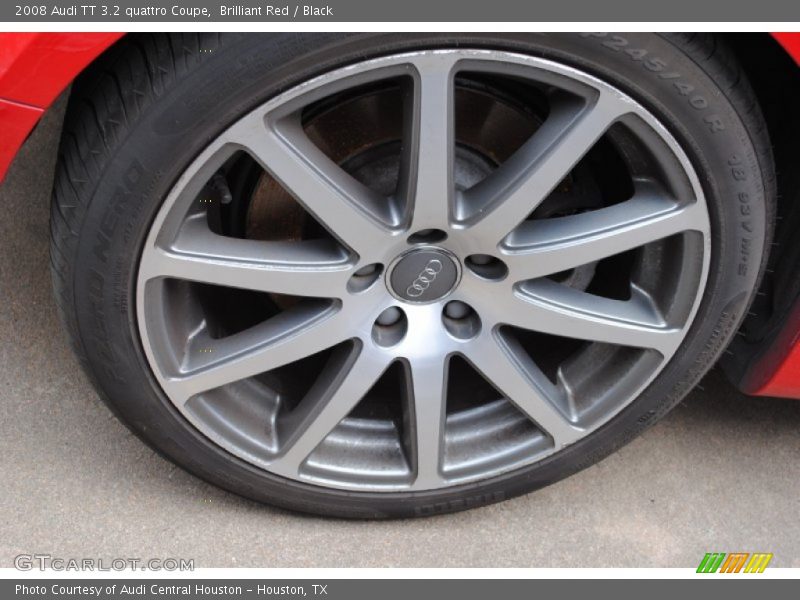 Brilliant Red / Black 2008 Audi TT 3.2 quattro Coupe