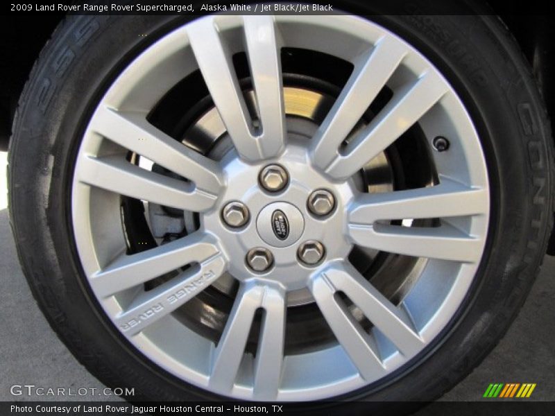 Alaska White / Jet Black/Jet Black 2009 Land Rover Range Rover Supercharged