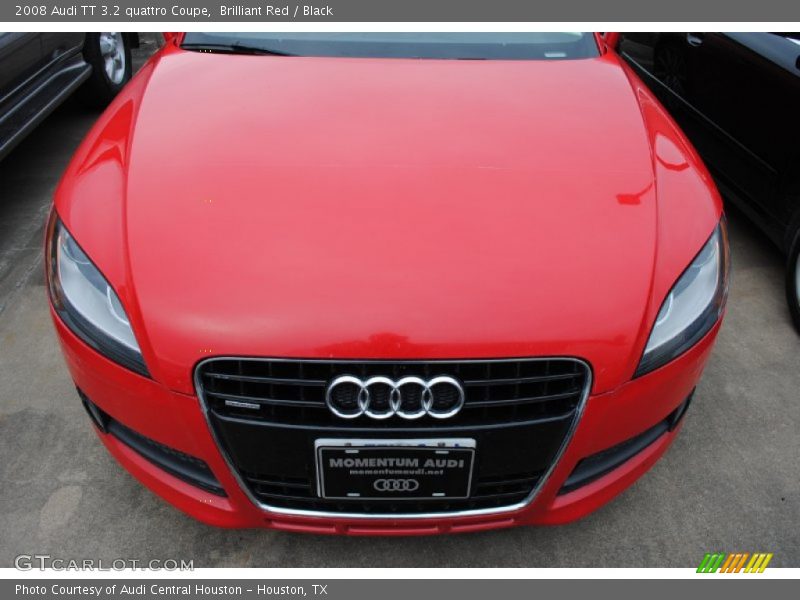 Brilliant Red / Black 2008 Audi TT 3.2 quattro Coupe