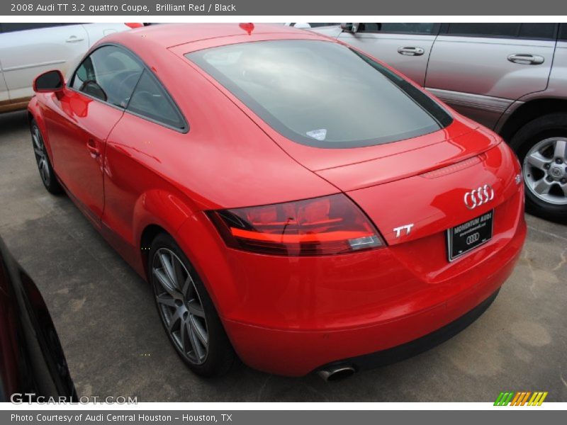 Brilliant Red / Black 2008 Audi TT 3.2 quattro Coupe