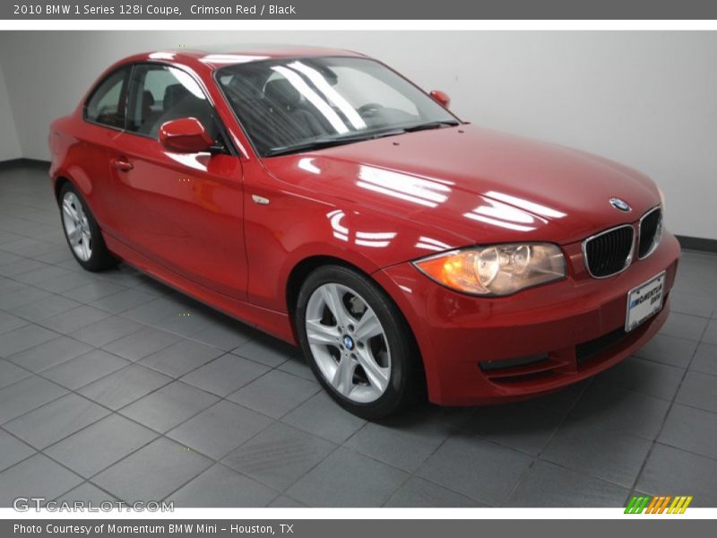 Crimson Red / Black 2010 BMW 1 Series 128i Coupe