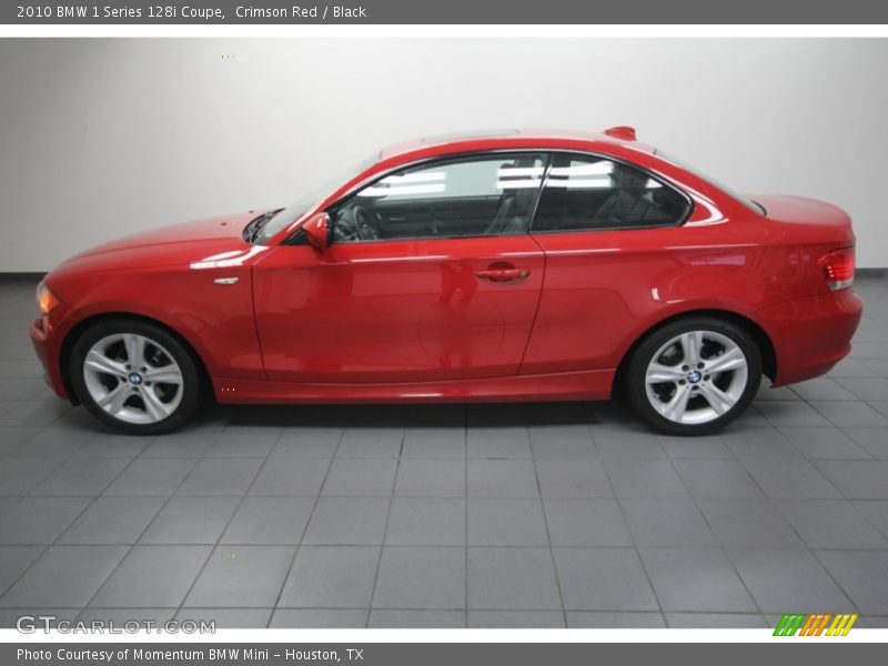 Crimson Red / Black 2010 BMW 1 Series 128i Coupe