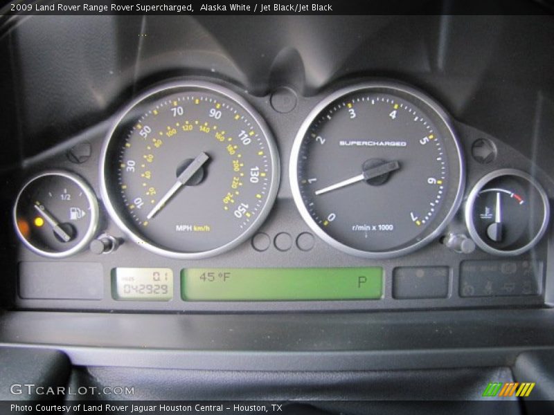 Alaska White / Jet Black/Jet Black 2009 Land Rover Range Rover Supercharged