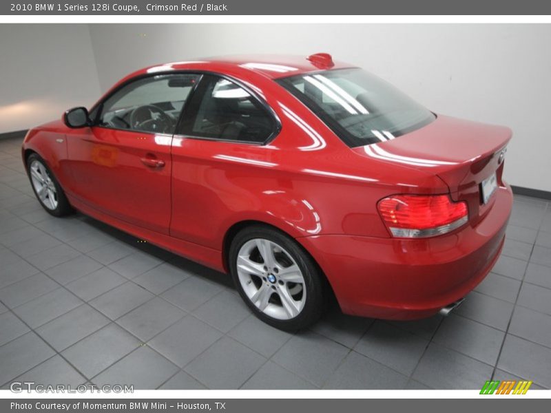 Crimson Red / Black 2010 BMW 1 Series 128i Coupe